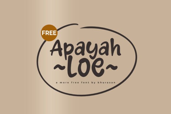Apayah Loe: A Modern Display Font for Standout Designs