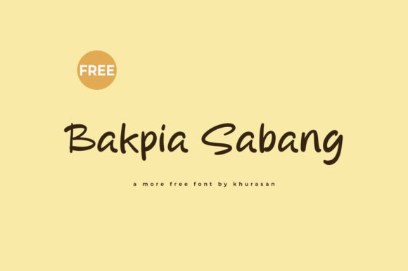 Bakpia Sabang: A Modern Display Font