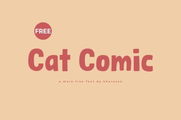 Cat Comic: A Modern Display Font for Design