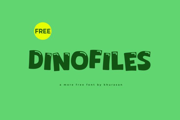 Dinofiles: A Modern Display Font for Memorable Designs