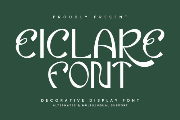 Eiclare: A Playful Font for Whimsical Designs