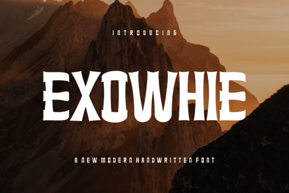 Exowhie: A Bold Modern Display Font for Impactful Branding