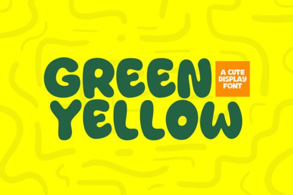 Green Yellow: A Modern Display Font for Bold Visuals
