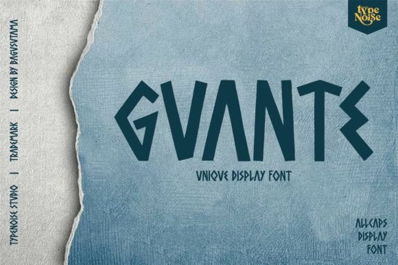 Guante: A Unique Display Font for Modern Visual Storytelling
