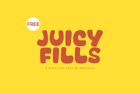 Juicy Fills: A Modern and Cute Display Font