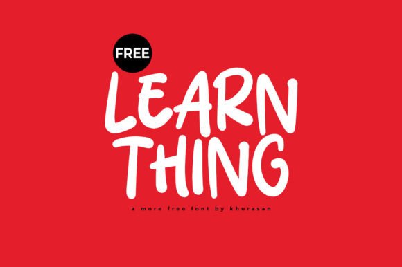 Learn Thing: A Modern Display Font for Creative Projects
