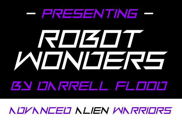 Robot Wonders: A Slick, Grid-Based Dynamic Font