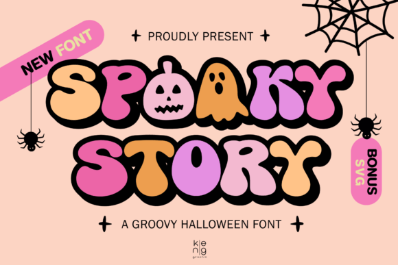 Spooky Story: A Groovy Typeface for Modern Halloween Design