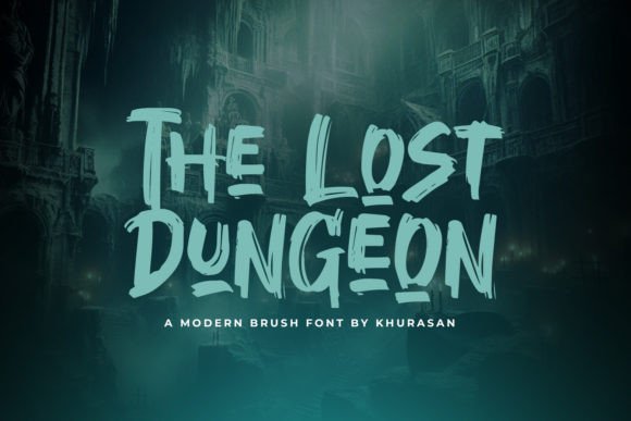 The Lost Dungeon: A Modern Brush Font for Bold Designs