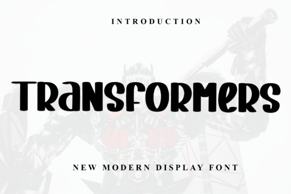 Transformers: A Festive Typeface for Holiday Designs