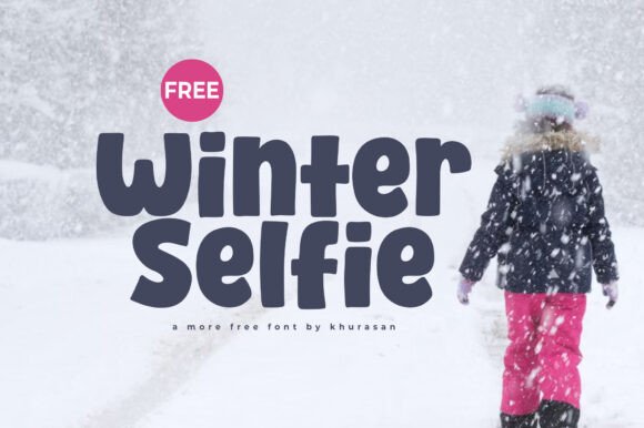 Winter Selfie: A Modern Display Font for Creative Workflows