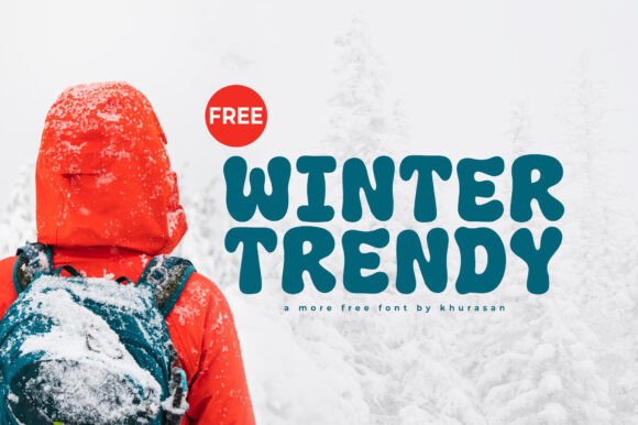 Winter Trendy: A Modern Display Font for Captivating Winter Designs